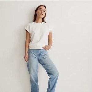 Madewell cotton short sleeve sweatshirt XL Cropped